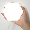 16PCs Touch Känslig Vägglampa Hexagonal Quantum Modular Led Night Light Hexagons Kreativ Dekoration För Hem