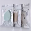 Aluminiumfolie Plast Zip Lock-påsar Genomskinliga återförslutningsbara Mylar-dragkedja-paket Fodral för elektroniskt tillbehör Mobiltelefonfodral Kabel Batteri Vad som helst Detaljhandelsförpackning