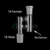 Beracky 14mm 18mm Reclaim Ash Catcher 어댑터 남성 여성 유리 드롭 다운 Quartz Bangers Nails Bongs Oil Rigs