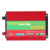 Freeshipping 1000W bilfordon DC 12V till AC 220V Power Inverter Adapter Converter w / USB Port / Dual Universal Socket - Röd