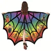 Halloween Cosplay Bat Wing Cape Party Pumpkin Print Cloak Props kostuums voor mannen volwassen cape