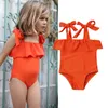 maillot de bain jaune pour enfants