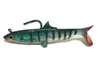 Trout Top Hook Swimbaits 12cm 28g 3-D Eyes simulation de corps en plastique souple appâts de pêche Gitzit Paddle leurre