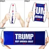 Donald Trump Flag Hand Held Trump Flag Double Sided Printed Bumper Håll Amerika Great Flag Banner 2020 Presidentval Flaggor DHL