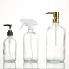 Handzeep Dispenser Pomp Tops voor Amber Bottle 28/400 Roestvrijstalen Countertop Soap Lotion Dispenser Jar niet inbegrepen