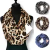 Mode Draagbare Dames Convertible Infinity Sjaal met Rits Pocket Alle match Leopard Print Reisreis Scaves