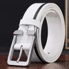 Fashion Men women belt Luxury Belts 100% genuine leather Designer belts Needle buckle jeans strap 105-125cm black white bule color