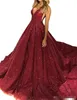 Sparkly Sequins 2020 Prom Dresses Rose Gold Sliver Sheer Pluning V Neck Evening Party Gowns Juiors Graduation Formal Ocn Wear