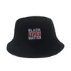 Non riesco a respirare Cappello a secchiello Black Lives Matter American Parade Lettera Ricamo Designer Visiera per adulti Sport all'aria aperta Equitazione HHA1345