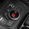 Car Accessories Center Multi Media Knob Button Trim Sticker Cover Frame Interior Decoration for Audi A4 A5 S4 S5 B9 2017-2020221B