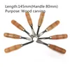 Freeshipping 8Pcs / Set Woodpecker Dry Hand Wood Carving Tools Chip Detail Set di coltelli a scalpello