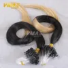 Top Grade Loop Hair 1g/strand 100g/Pack Fuller Long Straight Human Micro Ring Hair Extensions Brazilian Fusion Keratin Human Hair