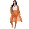 Abbigliamento etnico 2 pezzi Stampa africana Elastico Bazin Pantaloni larghi Rock Style Dashiki Sleeve Abito famoso per donna Cappotto e leggings 309w