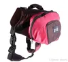 Foldbar Pet Sadel Bag Callapsible Dog ryggsäck Utomhus Waterproof Hound Travel Camping vandringshund Back Pack för stora hundar 5PCSLO5544901