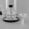 Prosty szklany Jet Black Kolor Honeycomb Szkło Bong Bubbler Rury wodne Heady Oil Rury Wodne Bongs Dab Rig Percolator Bubbler