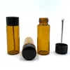 Clear/Brown Glass Wax oil Storage Vial Spice Pill Box Snuff Snorter herb tobacco Bottle Smoking Accessories tool