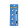 1 Set 4 Replace Sponge Heads Nail Art Gradient Brush Painting Dotting Double End Tips Rhinestone Pen Manicure Tool