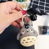 Breloki Słodkie Totoro Zwierząt Keyring Futro Mężczyźni Lub Kobiety Brelok Talizman Metal Kluczowe Łańcuchy Samochodowa Wisząca Urok