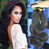 Glamourosa boa qualidade Virgem Malaysian Human Hair 3 Bundles Extensões de Cabelo Ondulado Raw Não Transformados Brasileiro Indiano Peruano Peruano Remy Weaves
