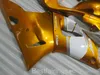 ZXMOTOR Hot sale fairing kit for YAMAHA R1 2000 2001 gold white fairings YZF R1 00 01 GA17