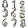 40 inch Number Foil Helium Balloon Rose Gold 5 Colors Birthday Party Celebration Decoration Balloons OOA6261
