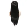 13x4 Düz Malezya Dantel Frontal İnsan Saç Perukları Siyah Kadınlar İçin Remy Saç Peruk Bebek Saçları Doğal saç çizgisi2043720