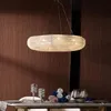 Anillo de araña de cristal de lujo para sala de estar, luz decorativa de ingeniería de Hotel moderna LED, lámpara Simple nórdica