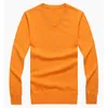 Fashion-2017 Fall Winter New Casual V-Neck Men's Polo Sweater Brand Sweater 100% Cotton Pullover Men's Sweaters Free Shipping