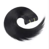 Clip de 100 g dans les extensions de cheveux humains Straitement Natural Indian Remy Clip de cheveux Ins REAL Extensions de cheveux Clip en 8pcs9138921