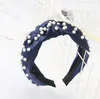 Pearl Headband Simple Knotted Hair Hoop Headdress Bow Design hairband Boutique Hair Sticks Charming