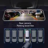 10 "Pouch Screen Stream Media Mirror Car DVR Dash Camera 1080p FHD Front 170 ﾰ Bakre 140 ﾰ Wide View Angle Super Night Vision