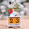 Рождество адвент календари деревянные Санта-Клаус Снеговик олени рождественские украшения для дома рождественские украшения рождественские подарки JK1910