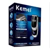 Kemei KM-6035 LCD-män hår trimmer USB Electric Portable Hair Clipper Trådlös skärmaskin Beard Razor Justerbar keramikblad