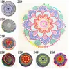 Round Cushion Pillow Cover Printed Mandala Pillow Case Sofa Decor Cushion Cover Hem Golv Seat Digital Utskrift Kudde BH2940 TQQ