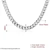 Gratis fraktpläterad sterling silver halsband 20inchs män 10m räkor spänne sida halsband dhsn133 varm försäljning 925 silver tallrik kedjor smycken