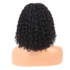 Short Curly bob Wig Human Hair Brazilian Lace Front real Hair Wigs African american Pre Plucked 360 full frontal Diva1