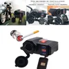 Motorcycle Mobile Phone Charger Voltmeter Waterproof Cigarette Holder + Dual USB Accessories