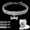 Bling Rhinestone Pet Cat Collar Alloy Diamond Puppy Pets Collars Leashes For Little Medium Dogs S M L Jewelry dog accessories5014685