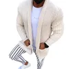 Zimowe ubrania Ciepły sweter Płaszcz Kieszenie Dorywczo Mężczyźni Sweparcoat Tricot Cardigan Jesień Dzianiny Sweter Casaako Masculino Hombre1