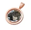 Сделано на заказ Medallions Подвесное ожерелье Двустороннее вращение с веревочной цепью Золотой серебряный серебро.