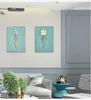 Decorative flowers Objects Creative pendant wall decoration three-dimensional iron art living room
