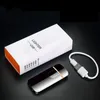 Mini Electric Touch Sensing Lighters Metal Windproof Heaters Thin USB Rechargeable Cigarette Full Screen Lighter Gadgets For Men