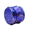 Tobacco Smoking Herb Grinders 4 Layers Aluminium Alloy Grinder 100% Metal dia 63mm with 4 colors star dot tobacco grinders