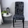 Elastic Big Chair Cover Banquet Hotel Dining Home Decoration Solid Anti-dirty Chair Slipcover Large Size XL Printing Chair Covers