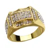 Gold Diamond Ring Band Rings Crystal Rings Rings Mulheres homens Hip Hop Jewelry Gift Will and Sandy
