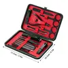 18PCS Pro Manicure Set Tool Nails Clipper لجميع تمديد مجموعة مجموعة الأداة المساعدة المقصات Tweezer Knife Art Tools Kits6596248