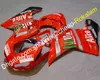 För Ducati Fairing 1098 1098s 848 1198 2007 2008 2009 2010 2011 Motorbike ABS plastfeedningar motorcykel full uppsättning (formsprutning)