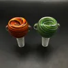 US Color Glass Bowl 14mm 18mm Mężczyzna Wig Miseczki Zielony Amber Heady Glass Bong Bowl Piece Tobacco Akcesoria do palenia dla bongs