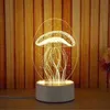 3D USB Akrilik Gece Işıkları Masaüstü Baubles Led Gadget Işık Lambaları Masa Masası Küresel Yatak Odası Ofis Dekoru Hediye Sıcak Beyaz Lamba Orna231679