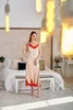 Two Pieces Bridal Bathrobe Full Length Lingerie Nightgown Pajamas Sleepwear Lace Luxury Dressing Gowns Housecoat Nightwear Lounge Wear